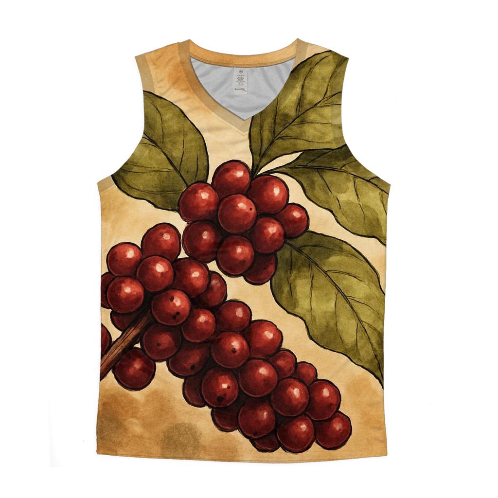Cherry Branch Gloss cotton sleeveless tops