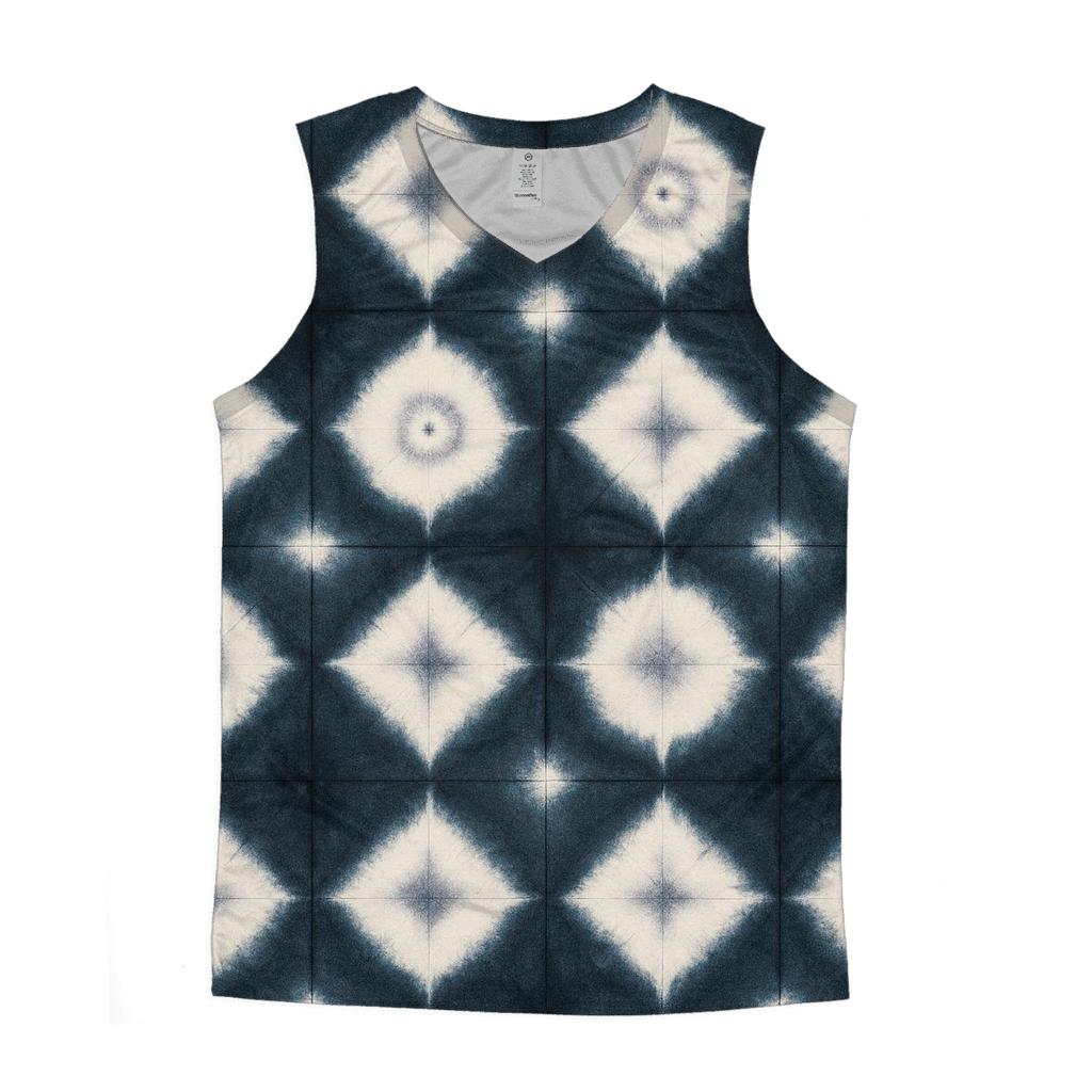 Itajime Eclipse Grid Bloom sports performance tank tops