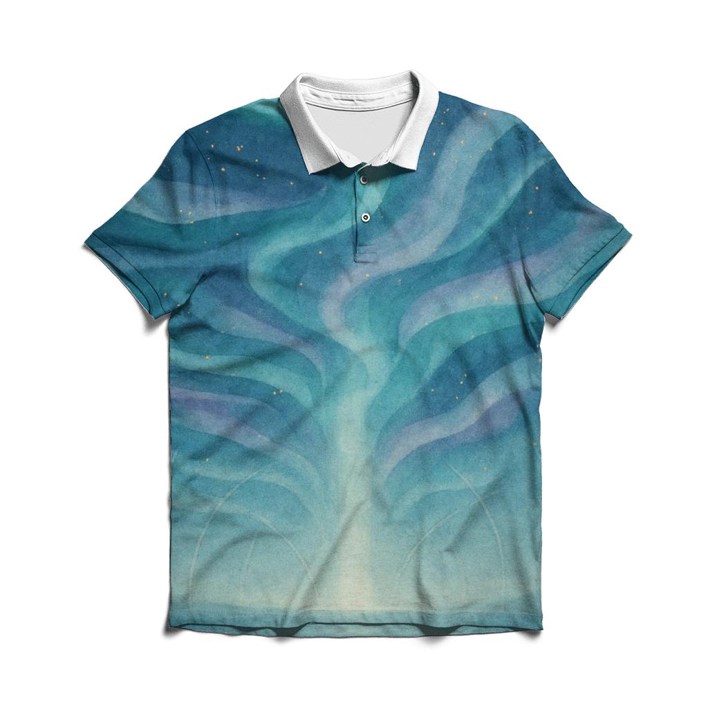 Aurora Of Stillness stylish collar polo tees
