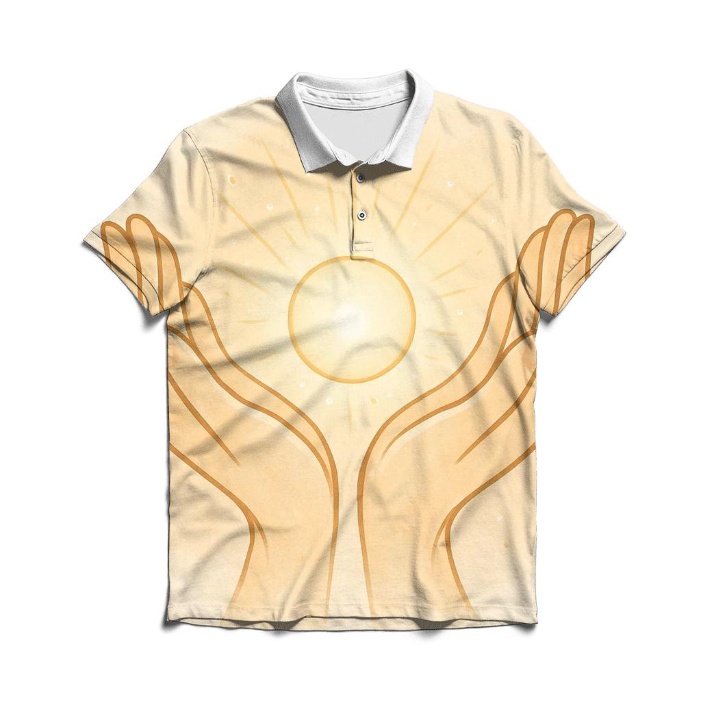 Open Hands Of Dawn premium cotton polo shirts