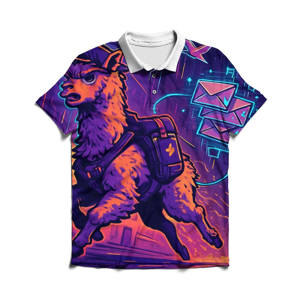 Neon Alpaca Dream Courier designer slim fit polos