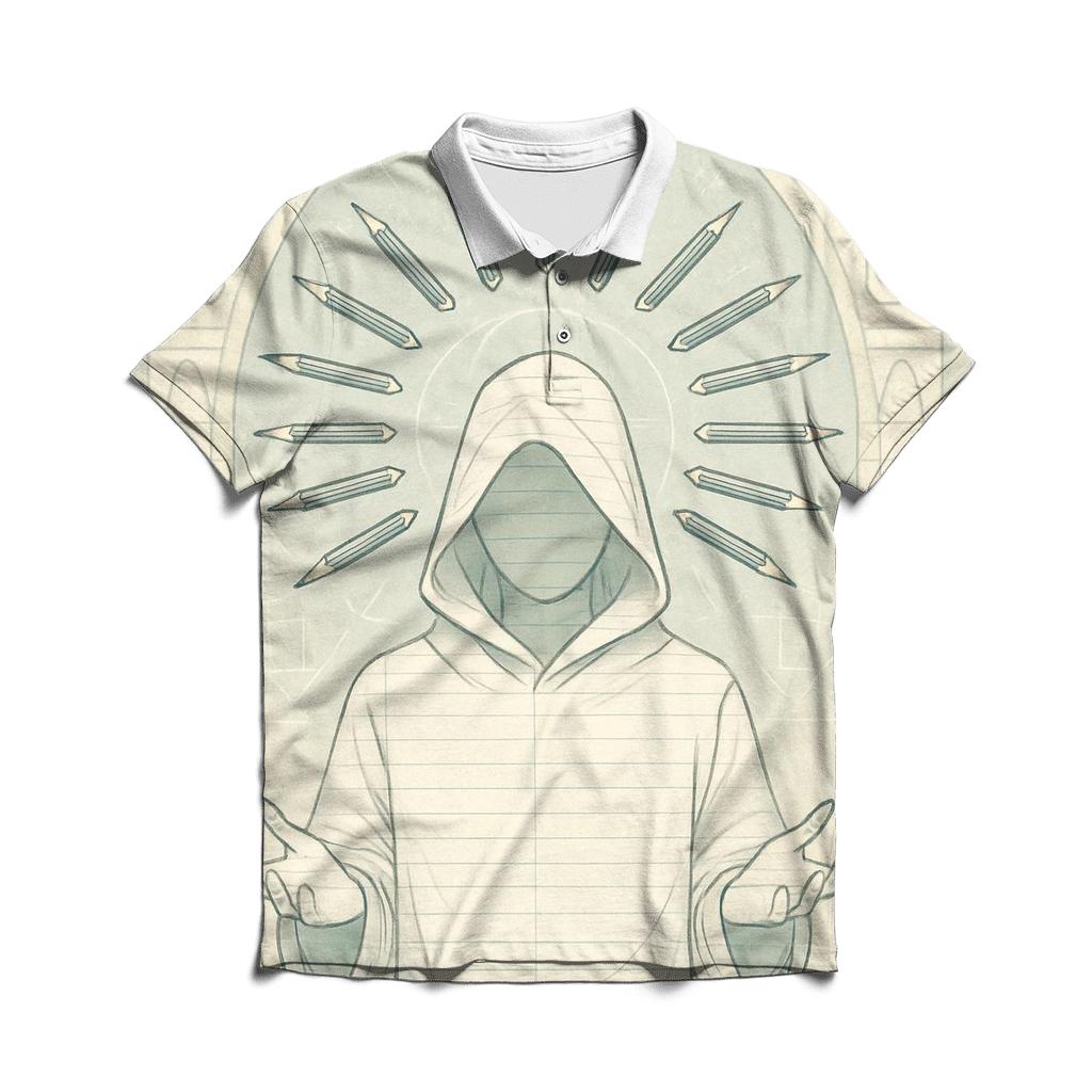 Cathedral Of Floating Pencils premium cotton polo shirts
