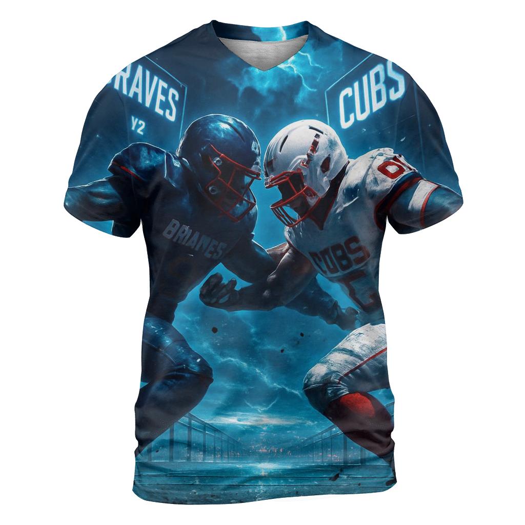 Skybridge Gridiron Clash Braves Versus Cubs designer pattern shirts