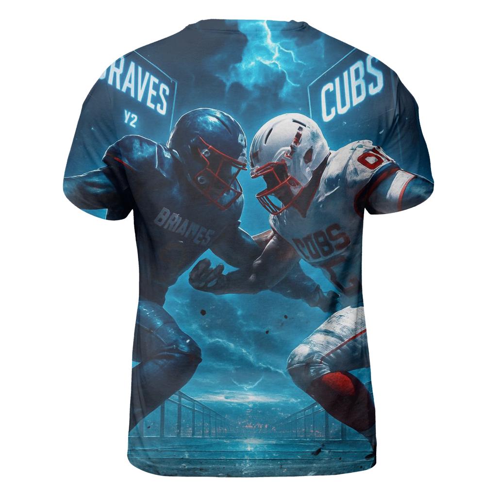 Skybridge Gridiron Clash Braves Versus Cubs designer pattern shirts