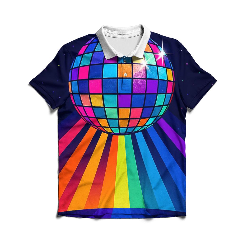 Disco Prism Starburst premium cotton polo shirts