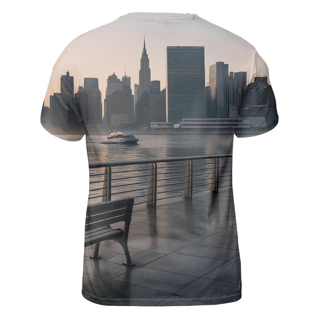 Gantry Plaza Dawn With The Manhattan Grid Waking Up personalized full print shirts