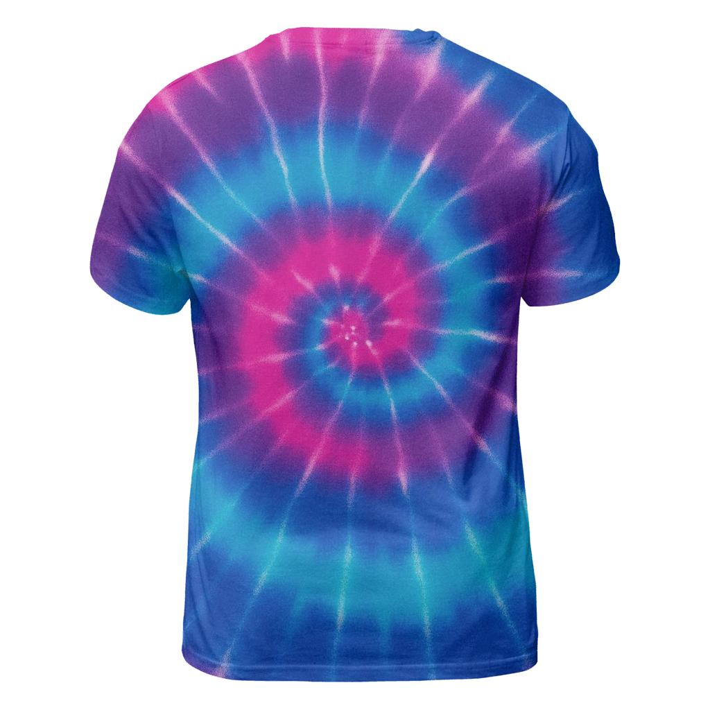 Neon Nebula Spiral Overdye custom all-over print shirts
