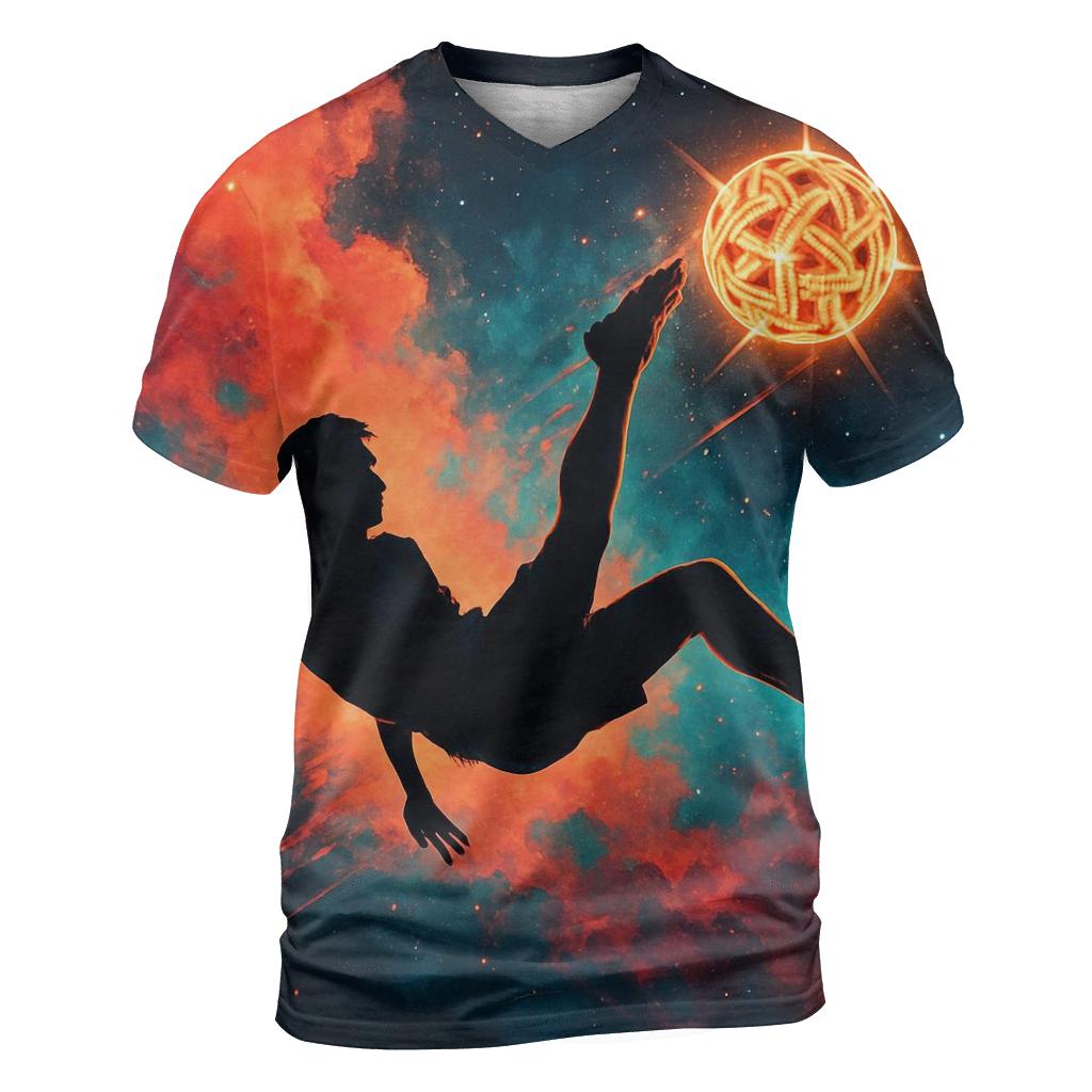 Sepak Takraw Nebula Kick trendy printed shirt styles