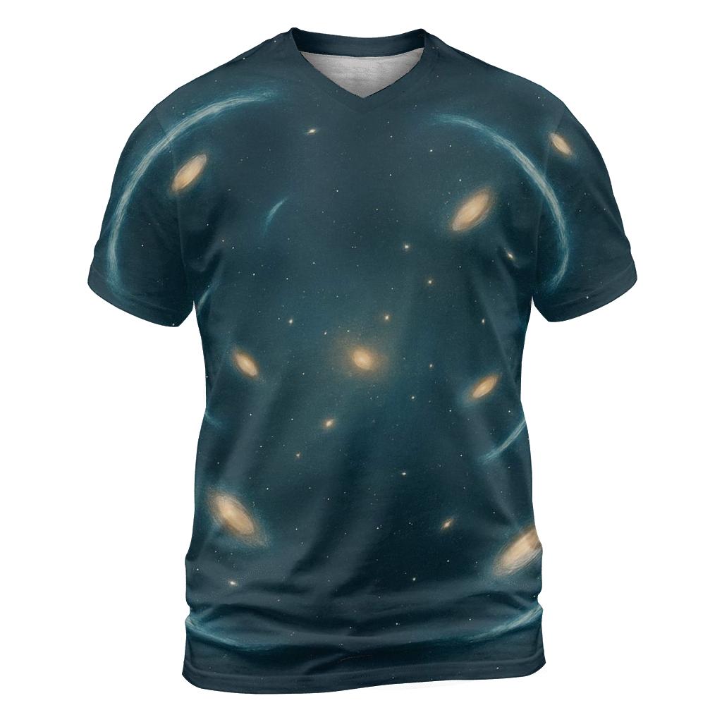 Gravitational Lens Arc Constellation custom all-over print shirts