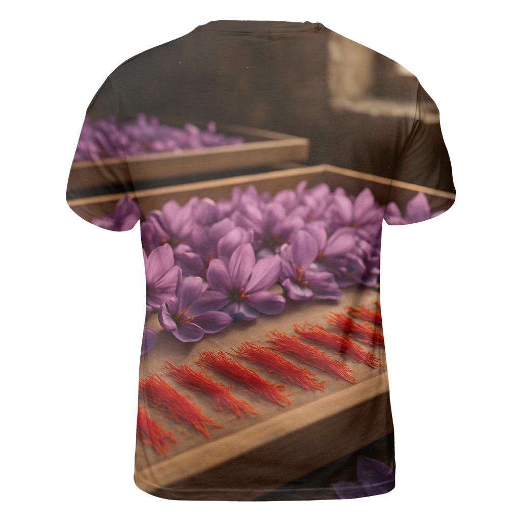 Saffron Crocus Stigmas Drying On Cedar Trays trendy printed shirt styles