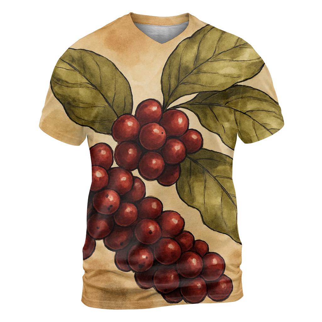 Cherry Branch Gloss vibrant all-over design tees