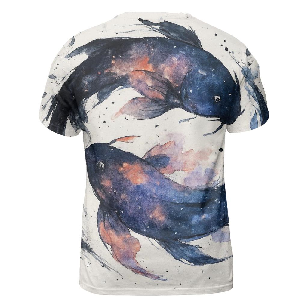 Koi Nebula Ink Splash custom all-over print shirts