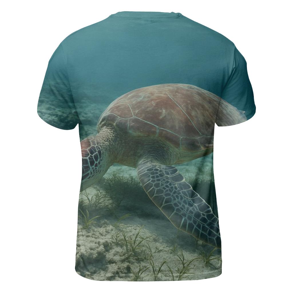 Reef Window Green Sea Turtle designer pattern shirts
