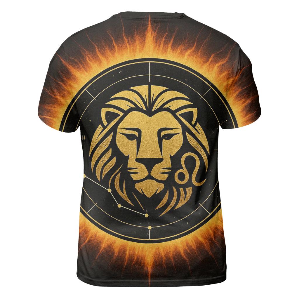 Leo Solar Crown Star Map Emblem trendy printed shirt styles