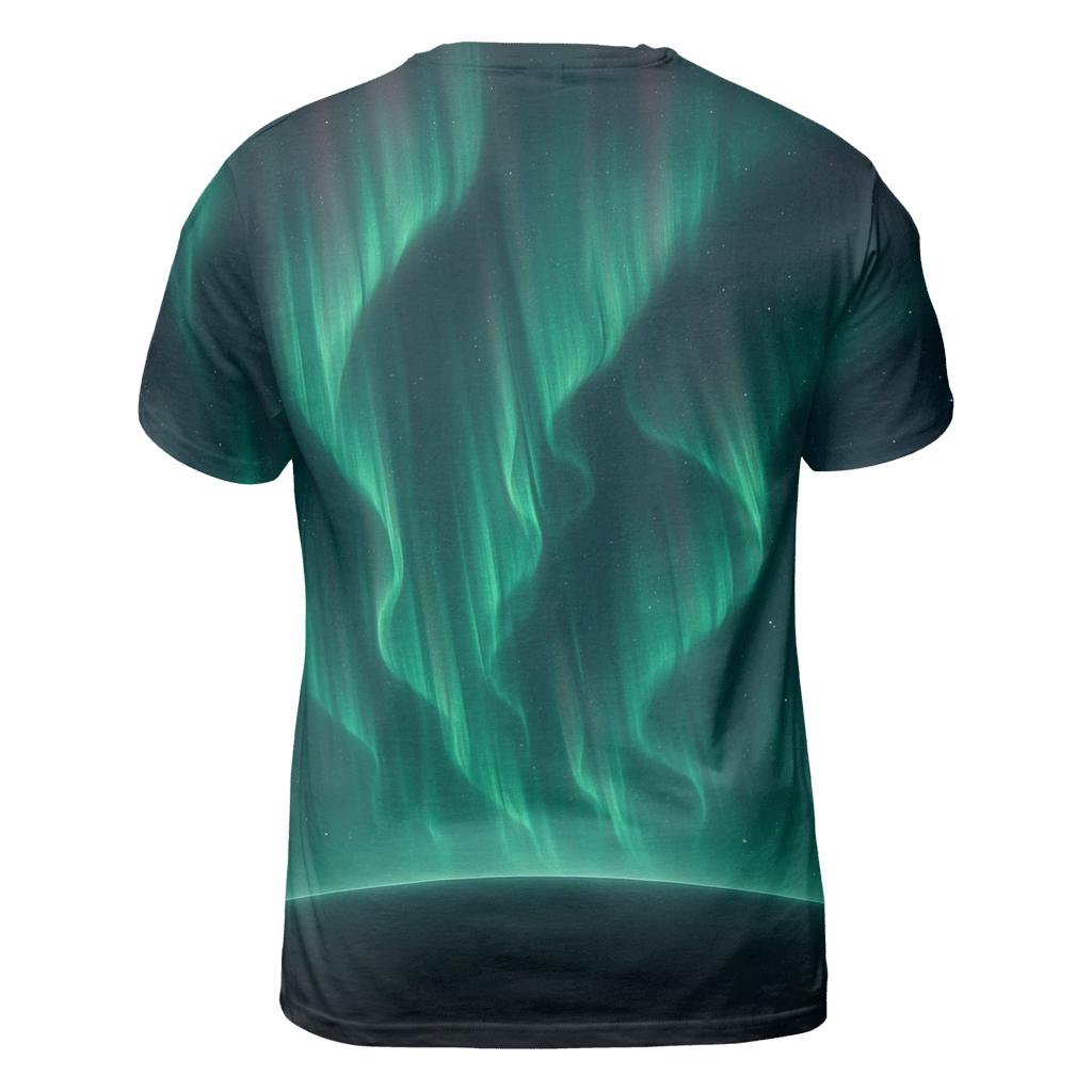 Aurora Curtain Over Planet Limb artistic all-over print tops
