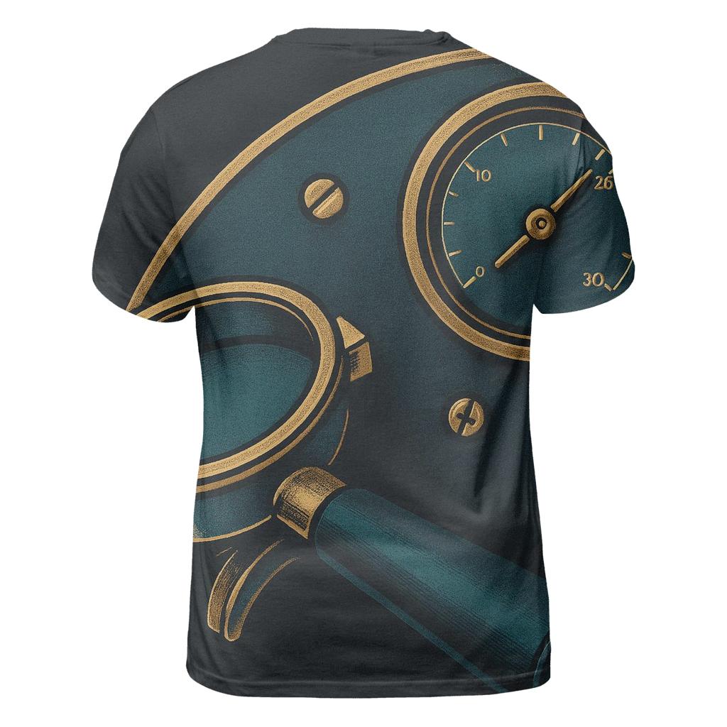 Espresso Arc Mechanics designer pattern shirts