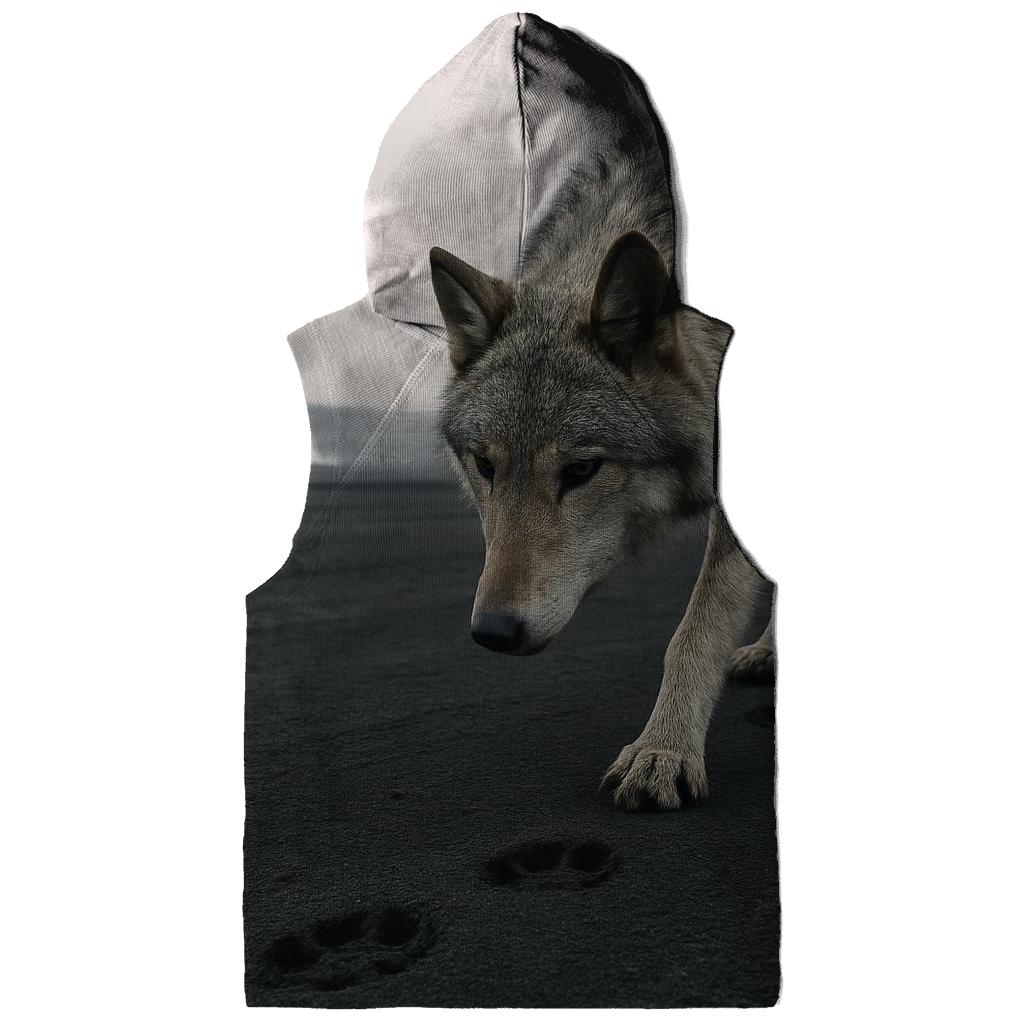 Wolf Tracks Through Volcanic Ashfall custom hoodies
