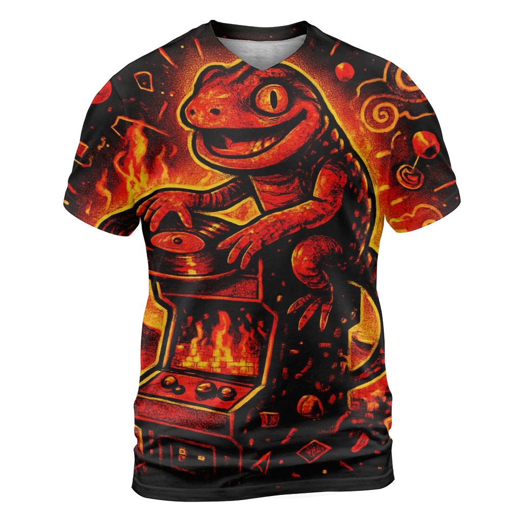 Volcano Arcade Mirage creative print fashion shirts