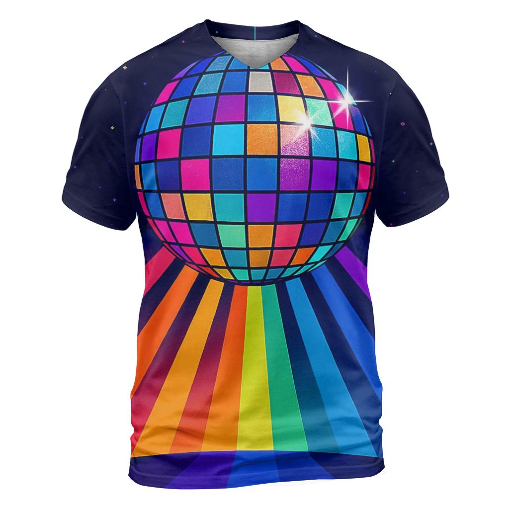 Disco Prism Starburst custom all-over print shirts