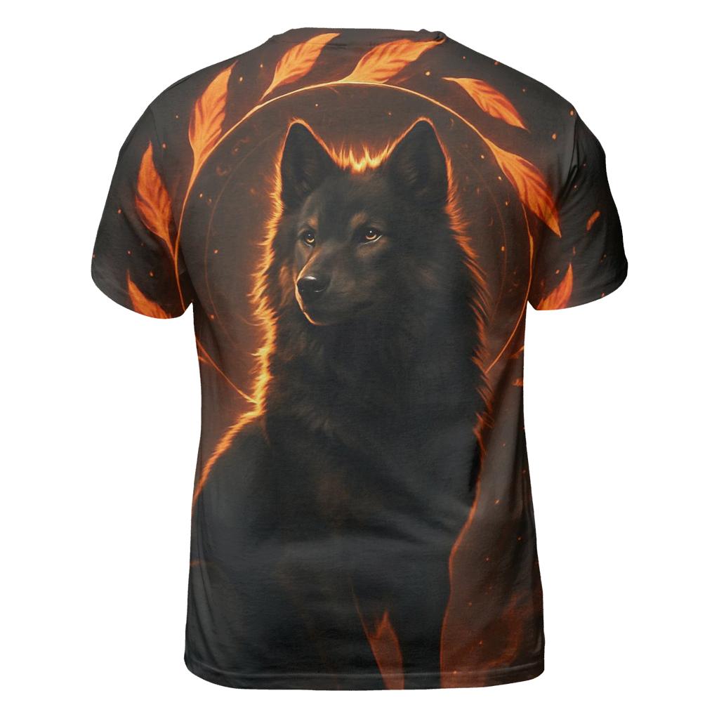 Ember Crown Spirit Wolf custom all-over print shirts