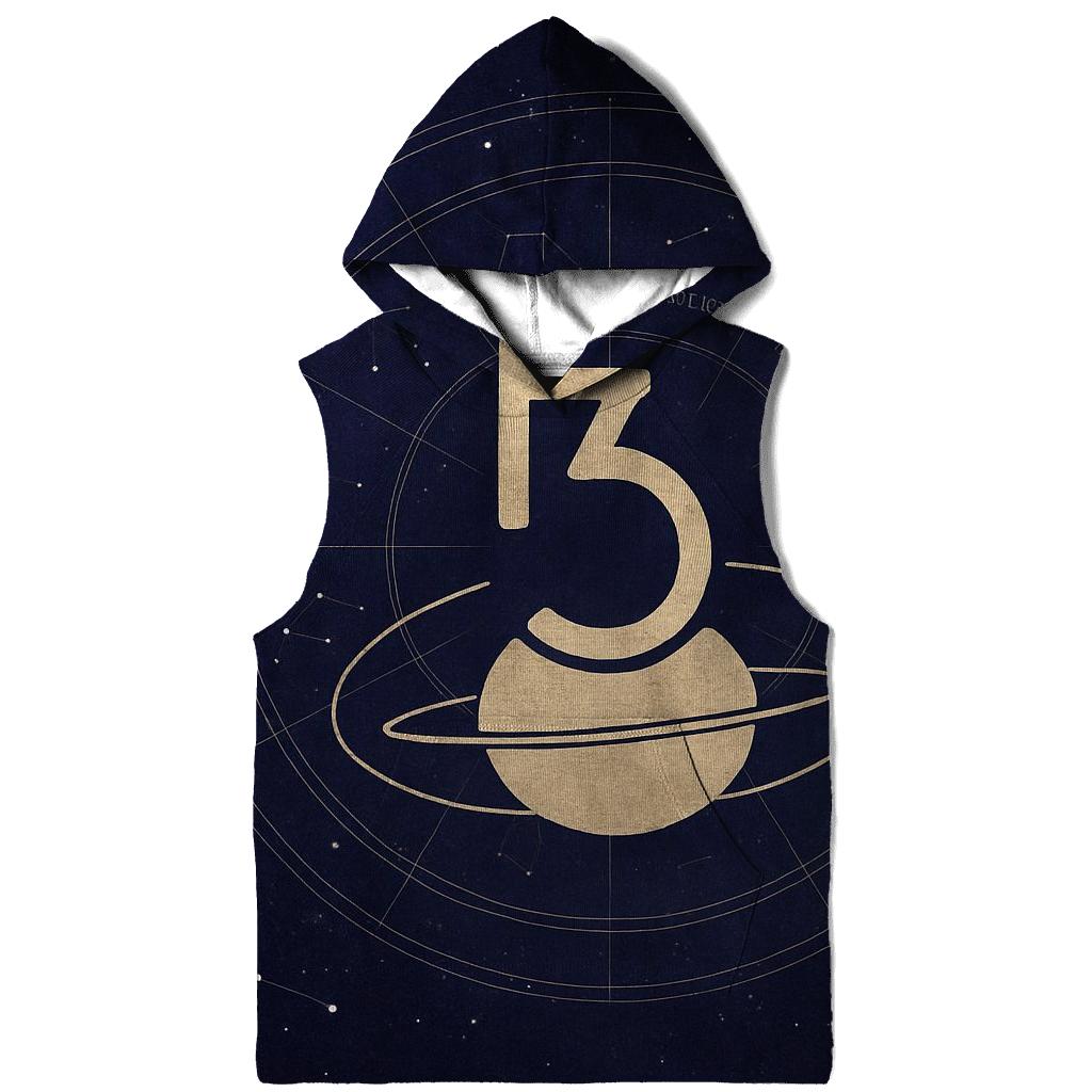 Saturn Return Night Chart Collage printed hoodies