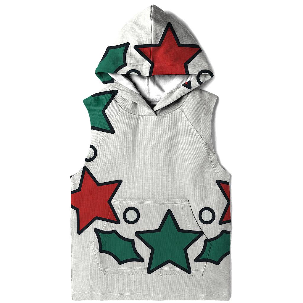 Star Holly Orbit Wreath heavyweight hoodies