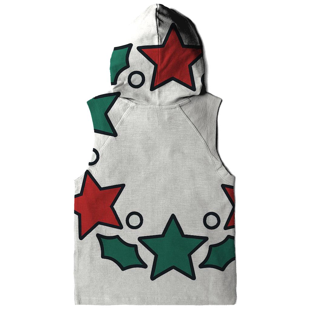 Star Holly Orbit Wreath heavyweight hoodies