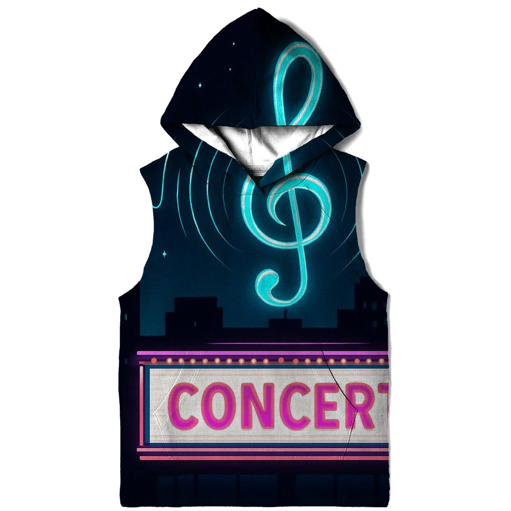 Neon Metro Marquee designer hoodies