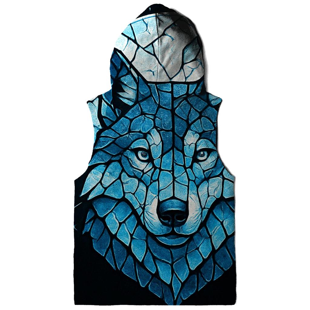 Lunar Glass Sentinel Wolf premium hoodies