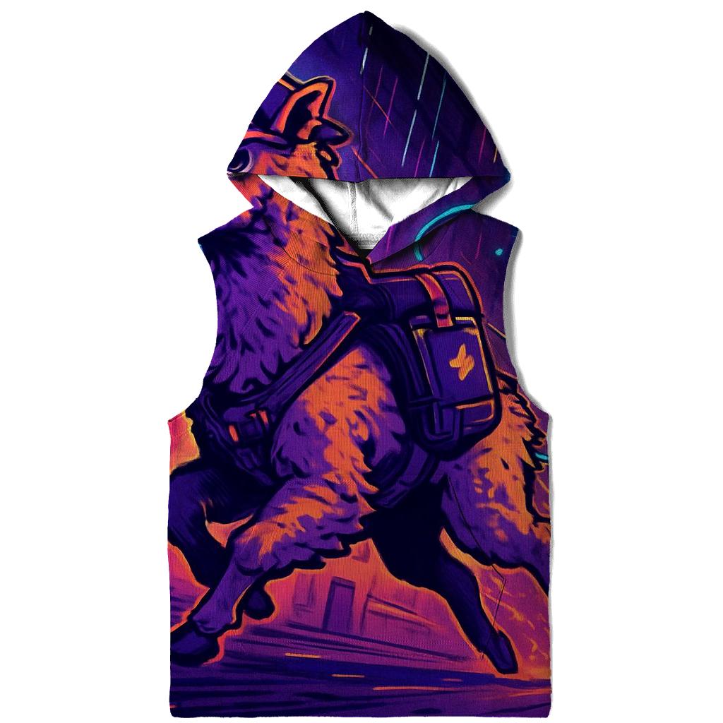 Neon Alpaca Dream Courier graphic hoodies