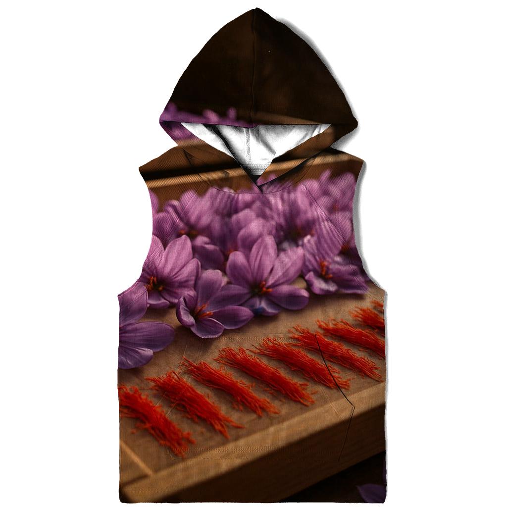 Saffron Crocus Stigmas Drying On Cedar Trays premium hoodies