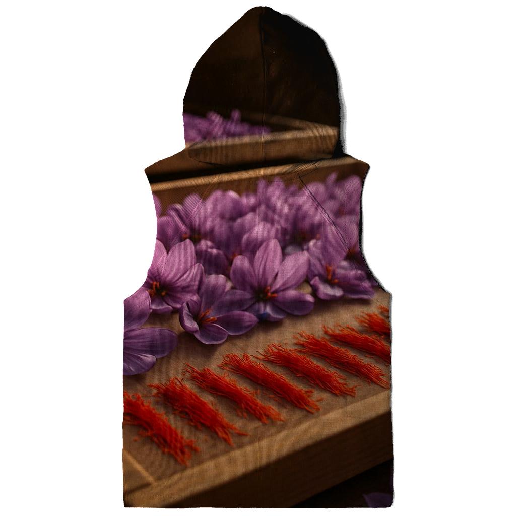 Saffron Crocus Stigmas Drying On Cedar Trays premium hoodies