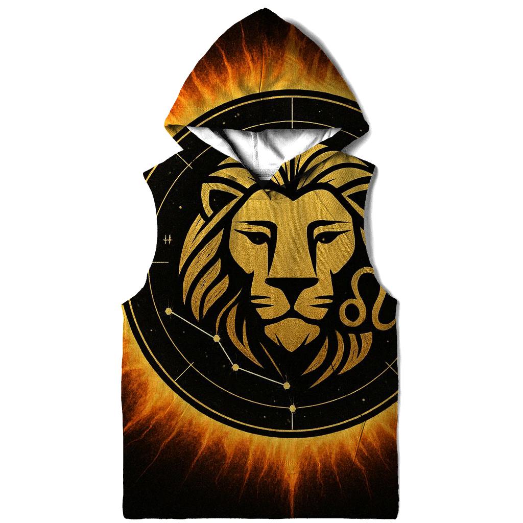 Leo Solar Crown Star Map Emblem lightweight hoodies