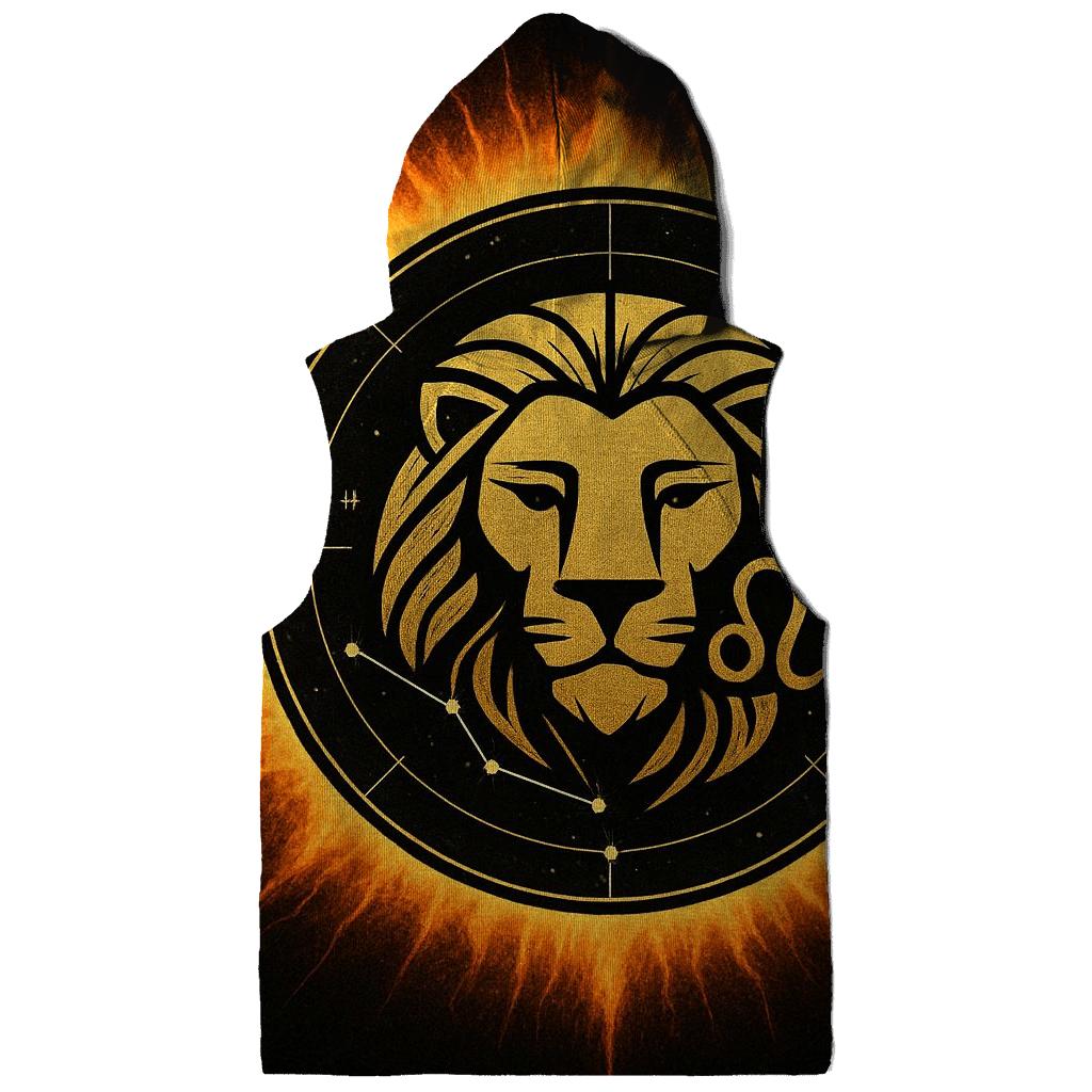 Leo Solar Crown Star Map Emblem lightweight hoodies