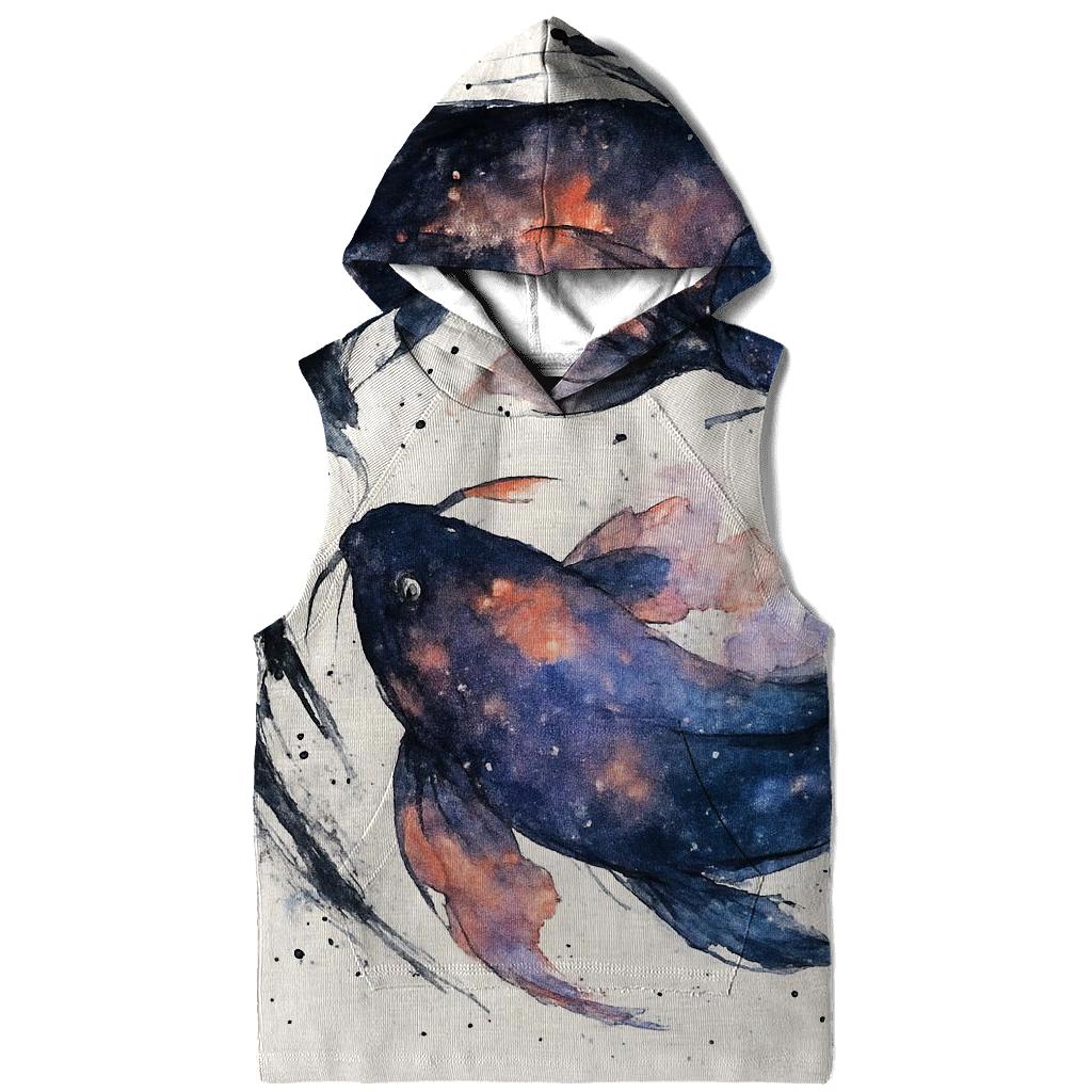 Koi Nebula Ink Splash graphic hoodies
