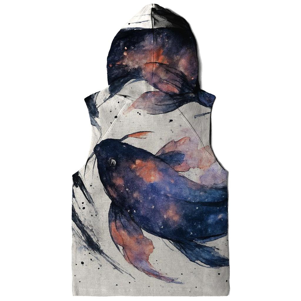 Koi Nebula Ink Splash graphic hoodies