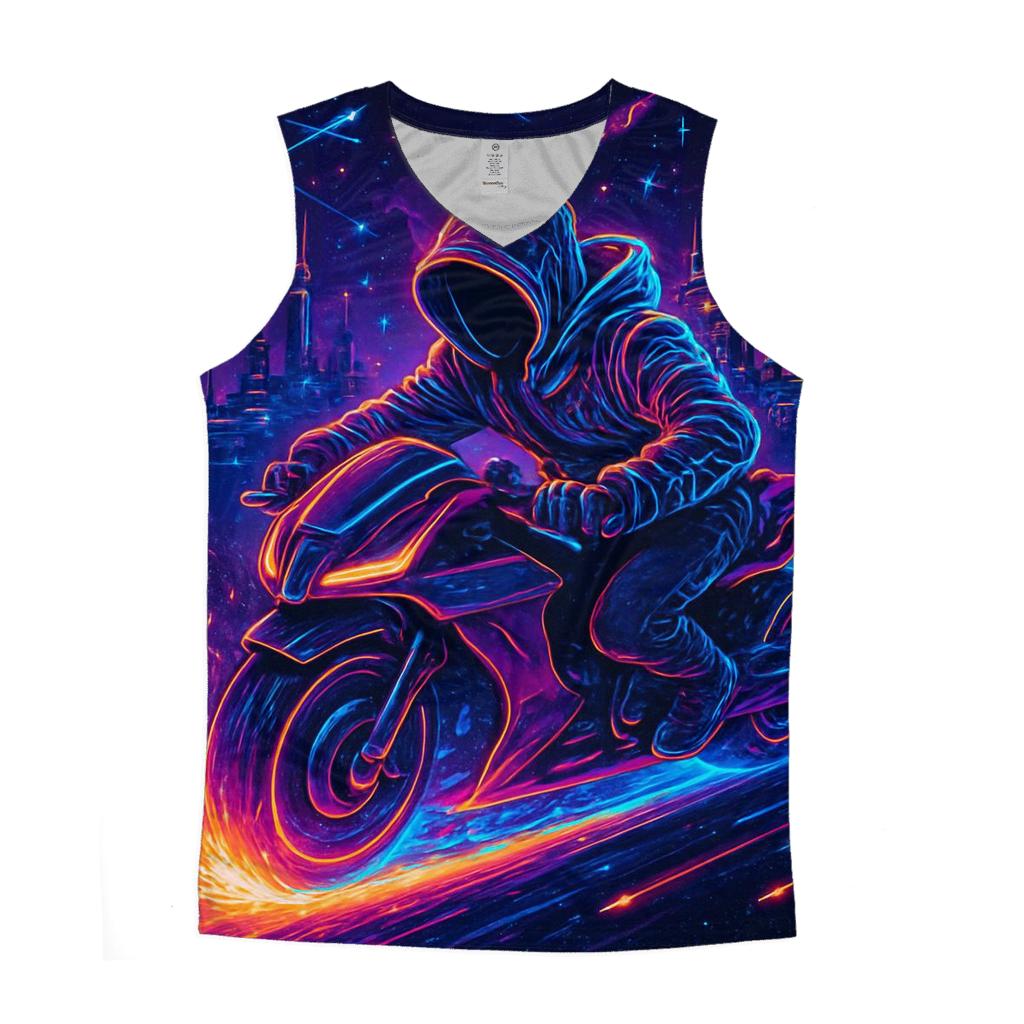 Neon Quasar Street Racer sports performance tank tops