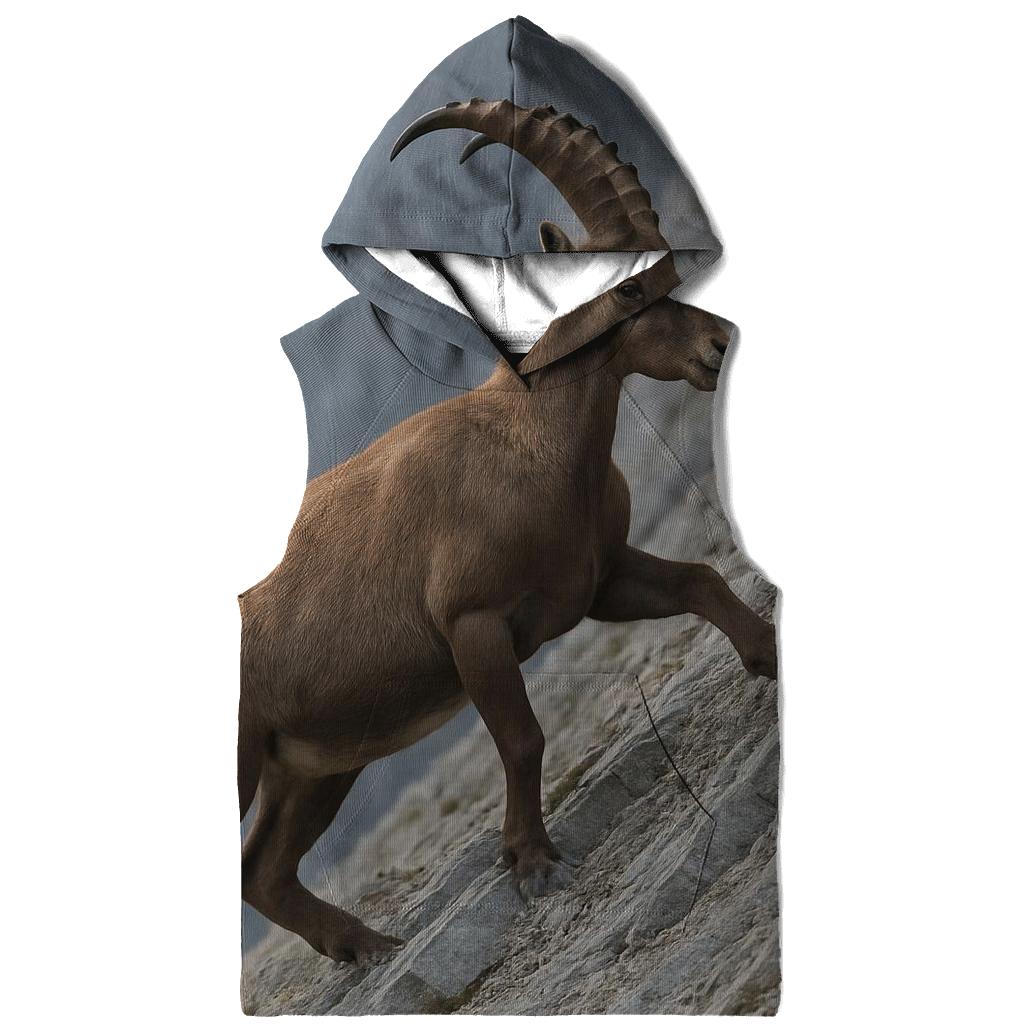 High Step Alpine Ibex printed hoodies