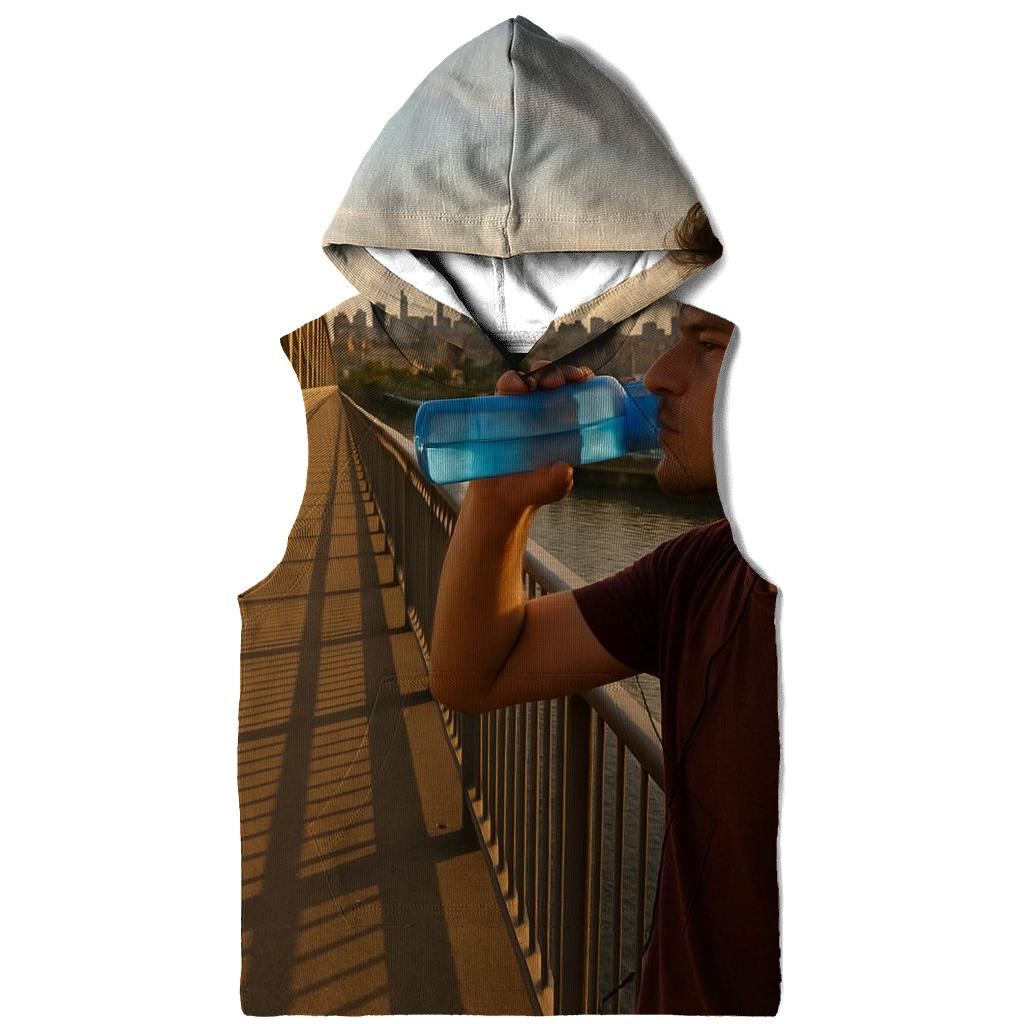 Harlem River Golden Hour From The High Bridge Walkway heavyweight hoodies