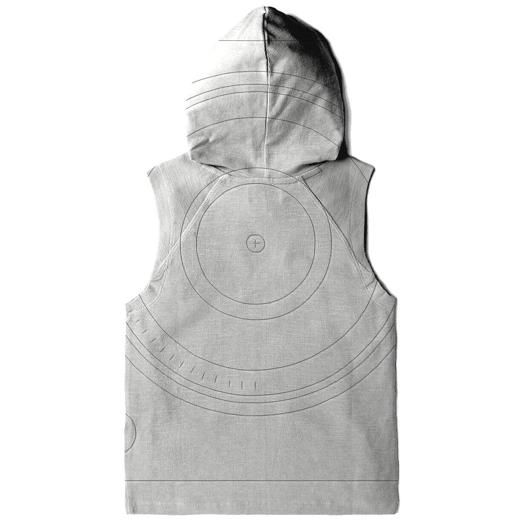 Monochrome Turntable Blueprint hoodie styles
