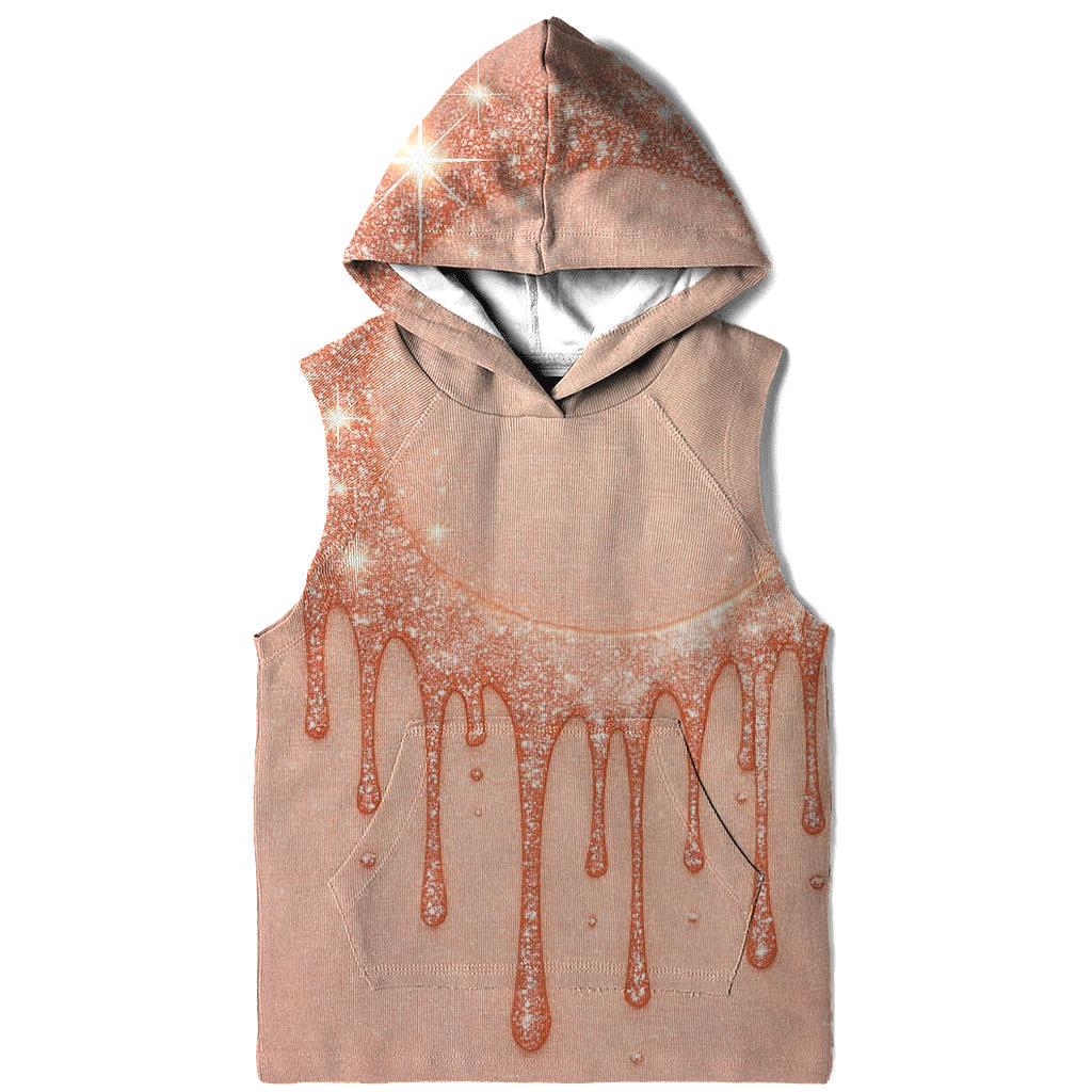 Rose Gold Meteor Drip Halo custom hoodies