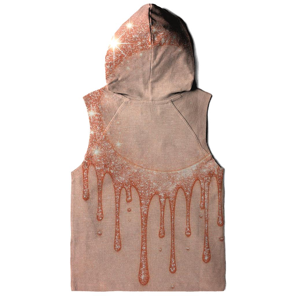 Rose Gold Meteor Drip Halo custom hoodies