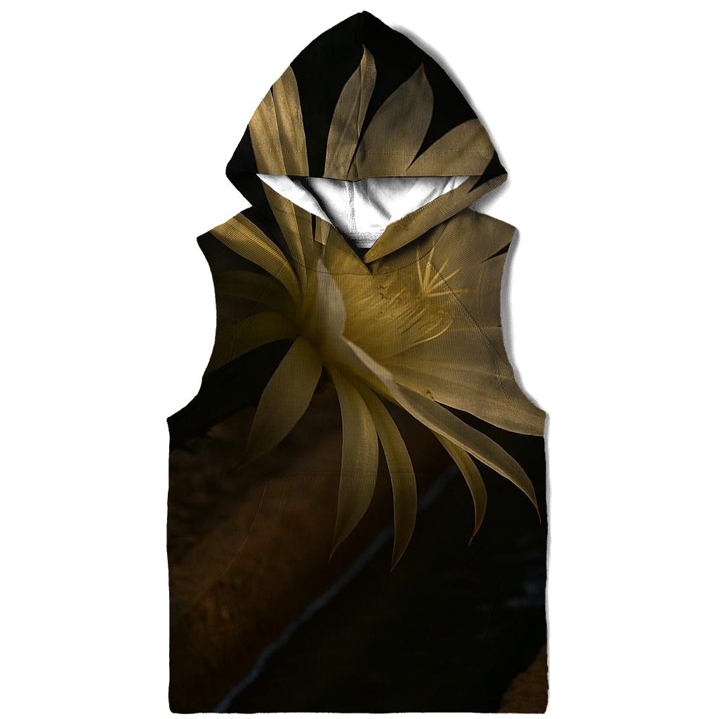 Night Blooming Cereus Opening Beside A Clay Irrigation Channel custom hoodies