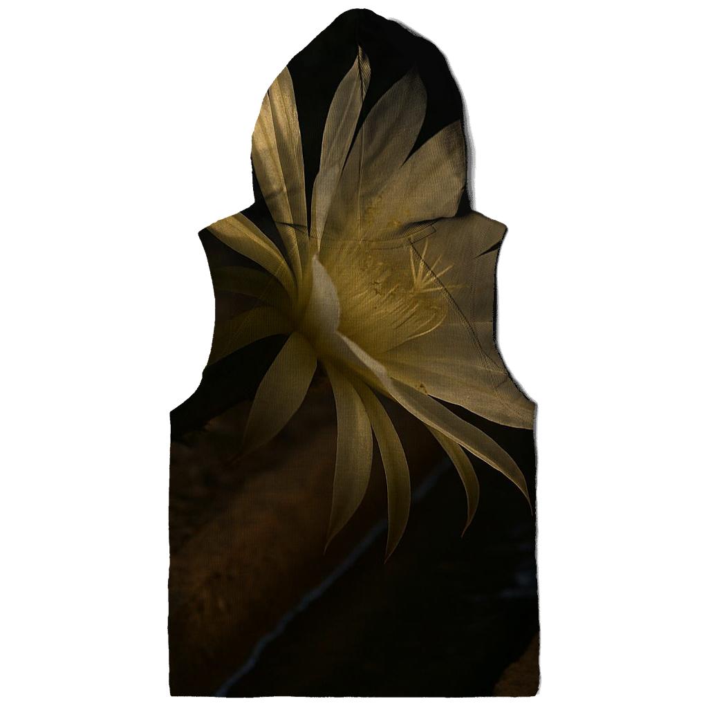 Night Blooming Cereus Opening Beside A Clay Irrigation Channel custom hoodies