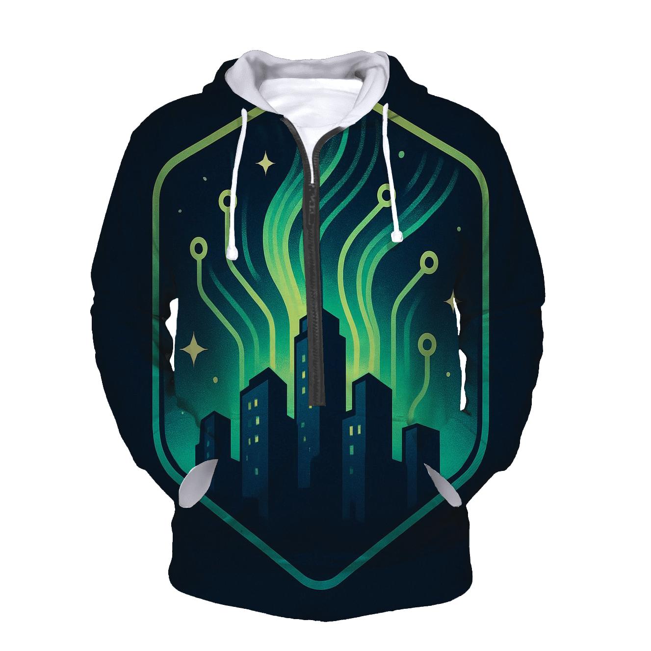 Aurora Circuit City Crest custom hoodies