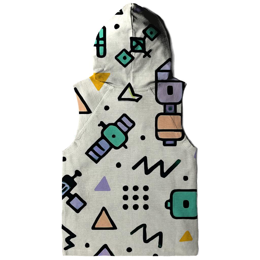 Memphis Space Station Confetti hoodie styles