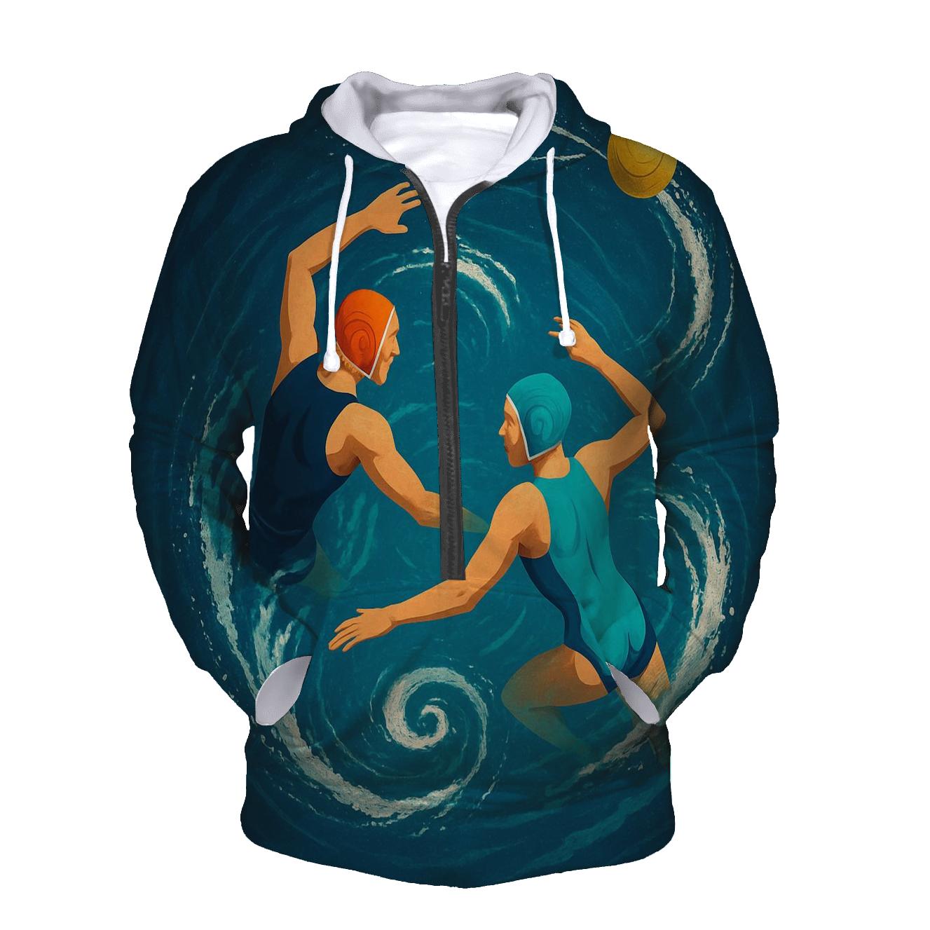 Orbiting Water Polo Clash premium hoodies