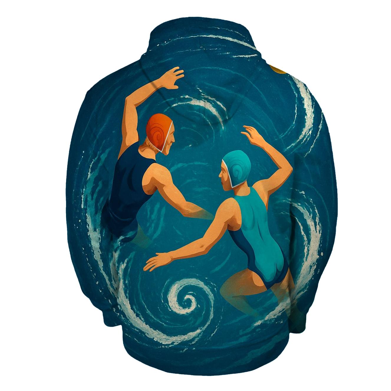 Orbiting Water Polo Clash premium hoodies