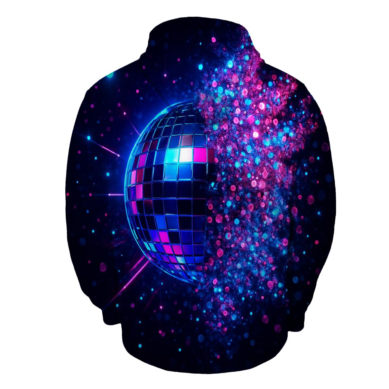 Disco Nebula Lattice printed hoodies