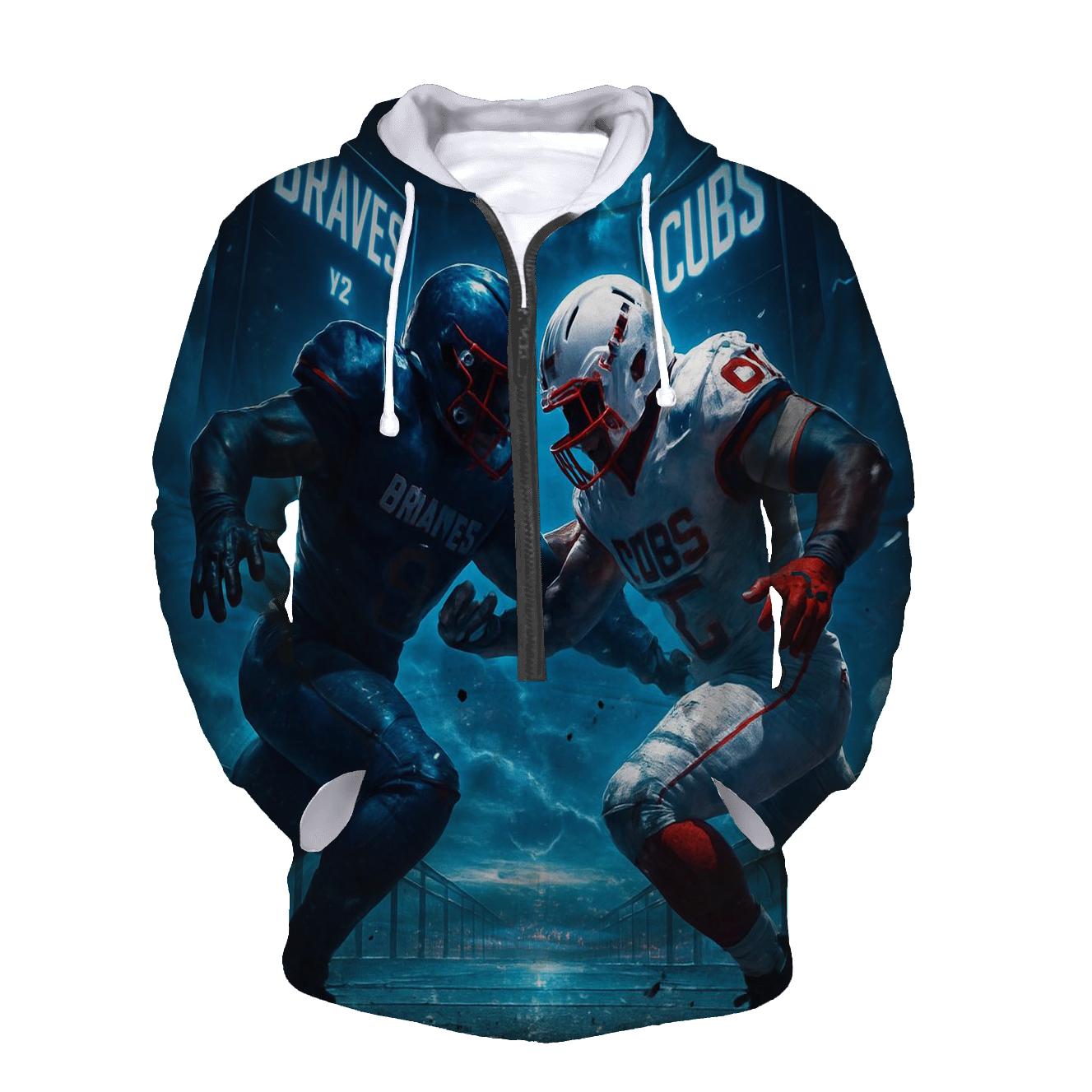 Skybridge Gridiron Clash Braves Versus Cubs heavyweight hoodies